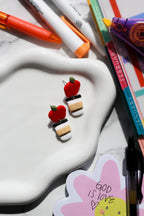 Apple & Latte Dangle Earrings